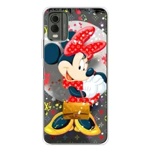Чехол Disney Mouse Nokia C32 (PREMIUMPrint) (Minni с бантиком)