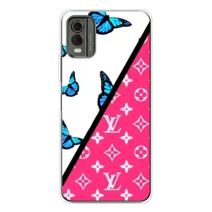 Брендновые Чехлы для Nokia C32 - (PREMIUMPrint) (Мода LV)