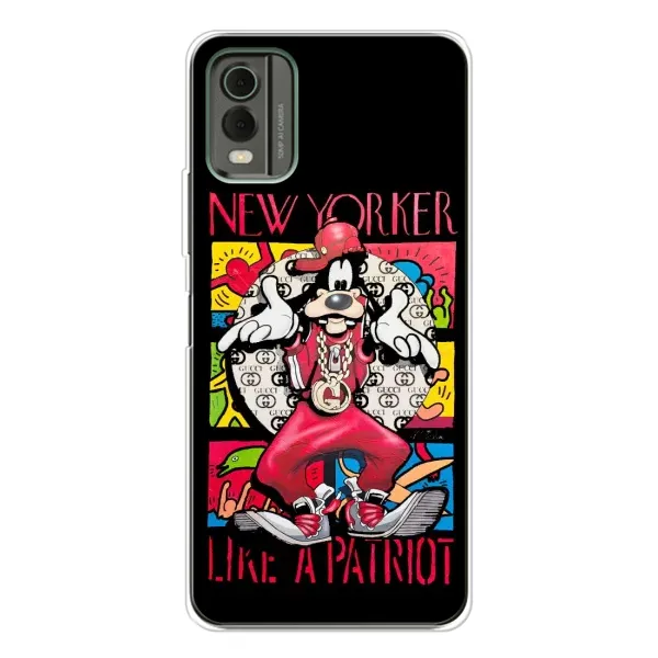 Чехол с принтом «Мультяшный Волк» для Nokia C32