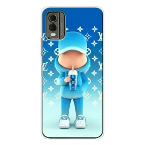 Крутые Чехлы Луи Виттон для Nokia C32 (AlphaPrint) (Парень LV)