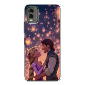 Чехол Рапунцель для Nokia C32 (Принцесса и принц)