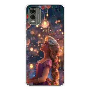 Чехол Рапунцель для Nokia C32 (Рапунцель фонарики)