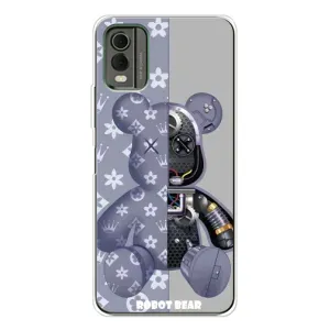 Крутые Чехлы Луи Виттон для Nokia C32 (AlphaPrint) (Робот Мишка)