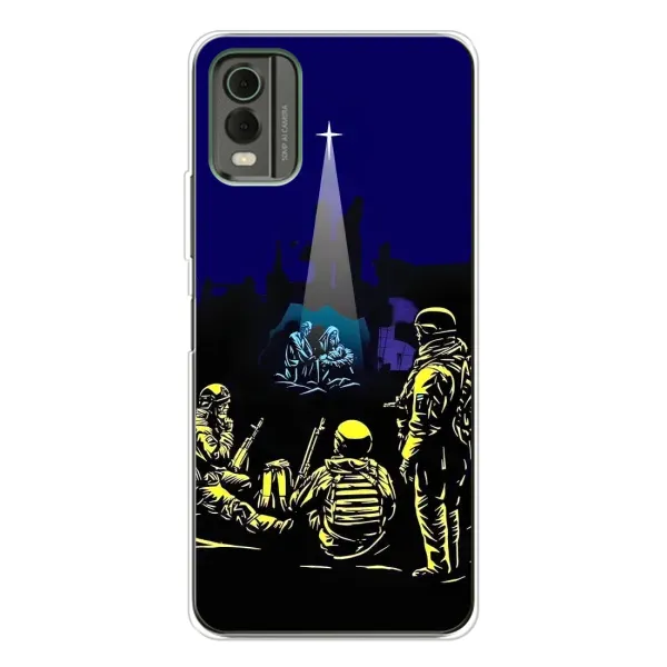 Чехол с принтом «Рождество в Украине» для Nokia C32 Чехол с принтом «Рождество в Украине» для Nokia C32