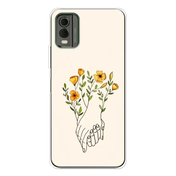 Чехол с принтом «Руки любви» для Nokia C32 Чехол с принтом «Руки любви» для Nokia C32