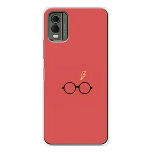 Чехлы с Гарри Поттером для Nokia C32 (AlphaPrint) (шрам и очки)