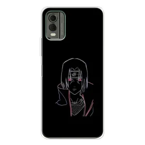 Чехлы на тему: Итачи Учиха для Nokia C32 (AlphaPrint) (силуэт Итачи)