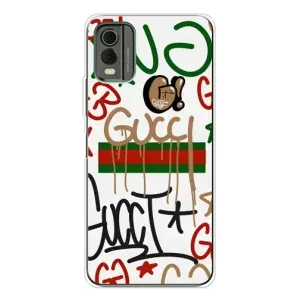 Брендновые Чехлы для Nokia C32 - (PREMIUMPrint) (Стиль GUUCI)
