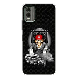 Чехлы с крутыми принтами для Nokia C32 - (PREMIUMPrint) (Супер Марио)