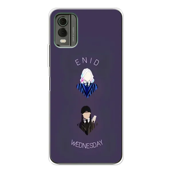 Чехол с принтом «Уэнздей и подруга» для Nokia C32