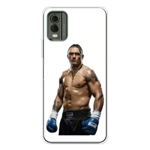 Чехол с картинкой Александр Усик для Nokia C32 (Усик на белом)