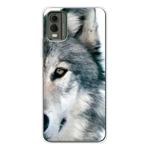 Чехлы с картинками животных Nokia C32 (Волк)