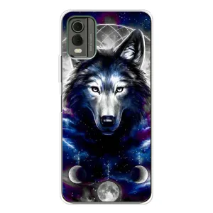 Защитные чехлы для Нокиа С32 (AlphaPrint) (ХИТ продаж) ВОЛК (Волк)
