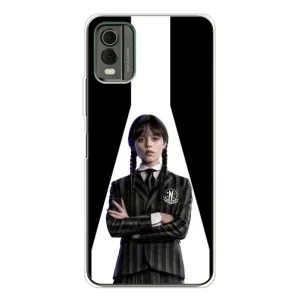 Чехлы Венсдей на Nokia C32 Уэнсдей (AlphaPrint) (W-Wednesday)