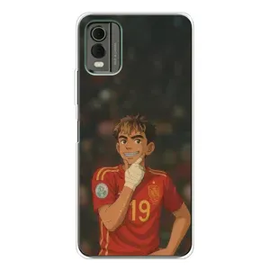 Чехол с футболистом Ламин Ямаль Nokia C32 (Ямаль аниме)