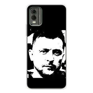 Чехол для Nokia C32 (AlphaPrint - с принтом Зеленского) (Зеленский АРТ)