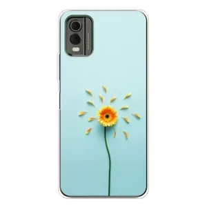 Чехлы с Цветами для Nokia C32 (VPrint) (Желтый цветок)