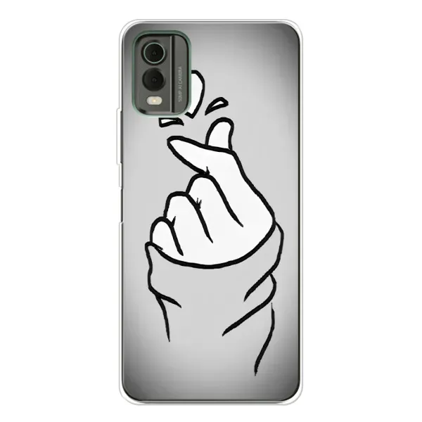 Чехол с принтом «Значок Love» для Nokia C32 Чехол с принтом «Значок Love» для Nokia C32