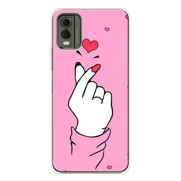 Чехол с принтом «Знак Love» для Nokia C32 Чехол с принтом «Знак Love» для Nokia C32