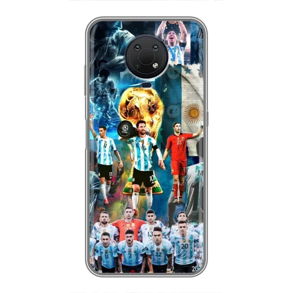 Чохол з принтом «Аргентина Мессі» для Nokia G10 Чохол з принтом «Аргентина Мессі» для Nokia G10