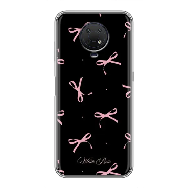 Чохол з принтом «Банти на чорному» для Nokia G10
