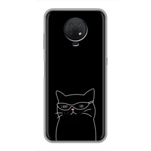 Чохол з малюнком кіт на Nokia G10 (Байдужий кіт)
