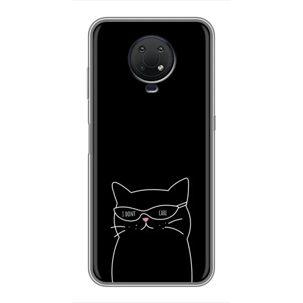 Чохол з принтом «Байдужий кіт» для Nokia G10