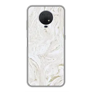 Мраморний чехол на Nokia G10 (VPrint) (Білий мрамор)