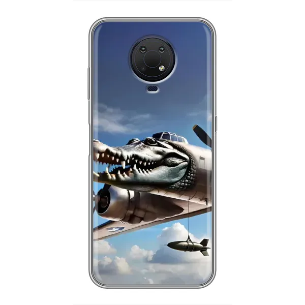 Чехол с принтом «Бомбардиро крокодило» для Nokia G10 Чехол с принтом «Бомбардиро крокодило» для Nokia G10