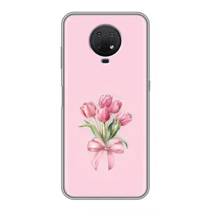 Чохол з розовим принтом для Nokia G10 (Букет квітів)