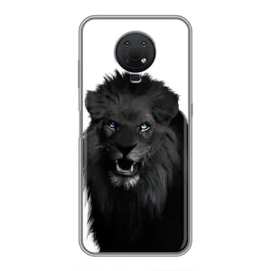 Чохли з картинкою животних Nokia G10 (Чорний ЛЕВ)