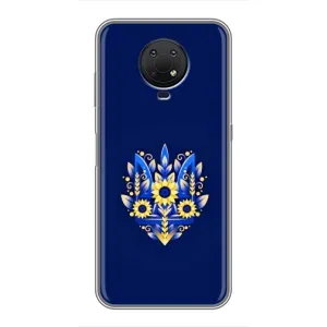 Чохли для Nokia G10 Укр. Символіка (AlphaPrint) (Квітковий Герб)