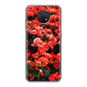 Чохли з квітами для Nokia G10 (VPrint) (Квіти червоні)