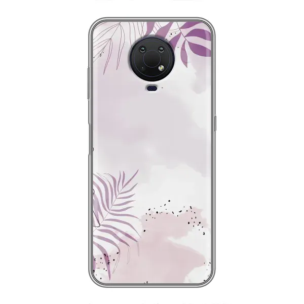 Чохол з принтом «Фіолетове листя» для Nokia G10