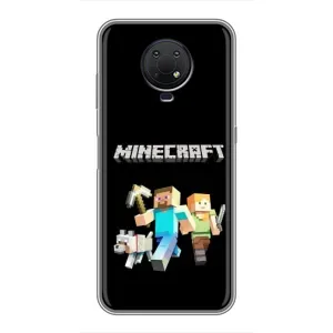 Чехол Майнкрафт на Nokia G10 (AlphaPrint) Minecraft (герои Minecraft)