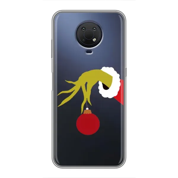 Чехол с принтом «Гринч с игрушкой» для Nokia G10 Чехол с принтом «Гринч с игрушкой» для Nokia G10