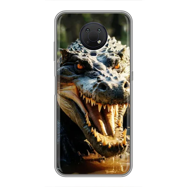 Чохол з принтом «Небезпечний крокодил» для Nokia G10
