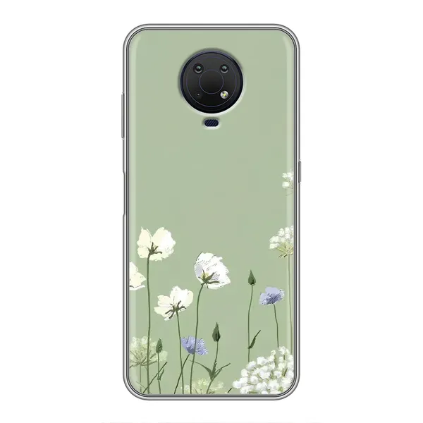 Чохол з принтом «Квіти на зеленому» для Nokia G10
