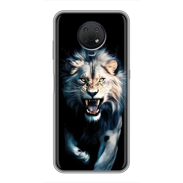 Чохол з принтом «Лев у темряві» для Nokia G10