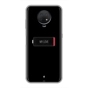Чехол с принтом «Love battery» для Nokia G10