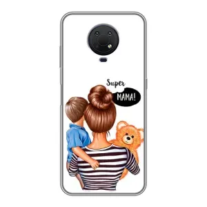 Чохол з друком для Nokia G10 - (Мама з дитинкою) (AlphaPrint) (Мама з синочком)