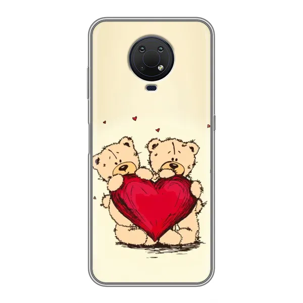 Чехол с принтом «Медвежонки» для Nokia G10