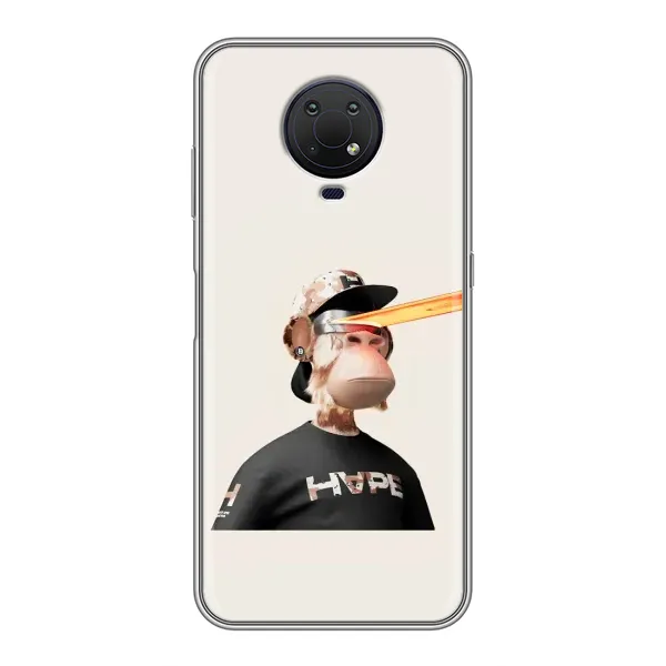 Чохол з принтом «мавпа NFT в окулярах» для Nokia G10