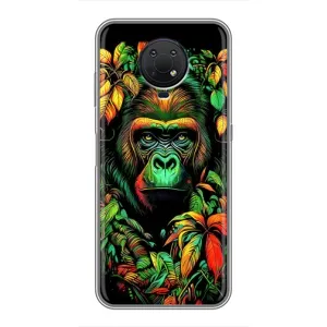 Чехол с Обезьянами Nokia G10 - (AlphaPrint) (Обезьяна в тропиках)