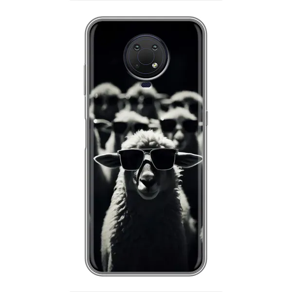 Чохол з принтом «Овечка в окулярах» для Nokia G10