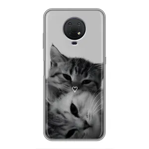 Чохол з малюнком кіт на Nokia G10 (Пара котів)