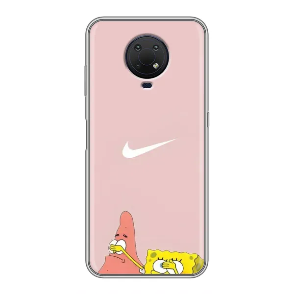Чохол з принтом «Патрік і Губка» для Nokia G10 Чохол з принтом «Патрік і Губка» для Nokia G10