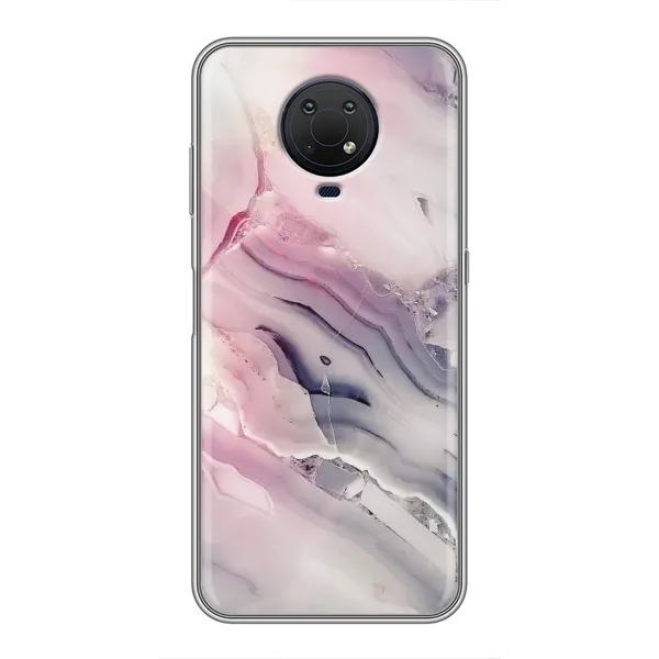 Чохол з принтом «Пурпурний Мрамор» для Nokia G10