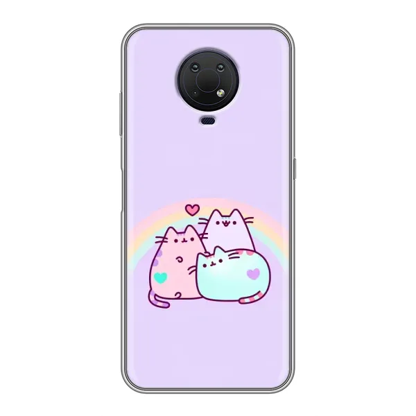 Чохол з принтом «Радужний котик» для Nokia G10 Чохол з принтом «Радужний котик» для Nokia G10