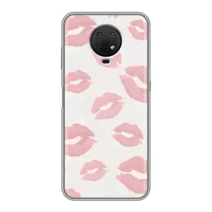 Чохол з розовим принтом для Nokia G10 (Рожеві губи)
